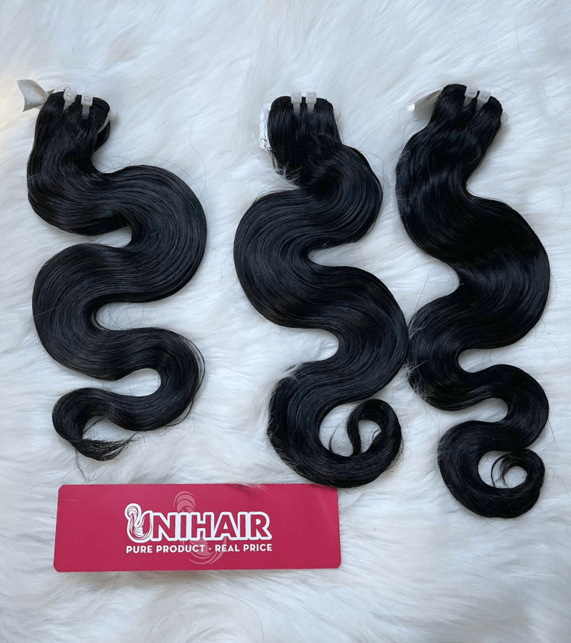 Natural Color Body Wavy Raw Hair Weft