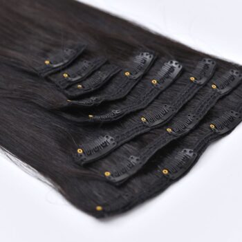 Natural Straight Fabric Clip-In Hair Extensions