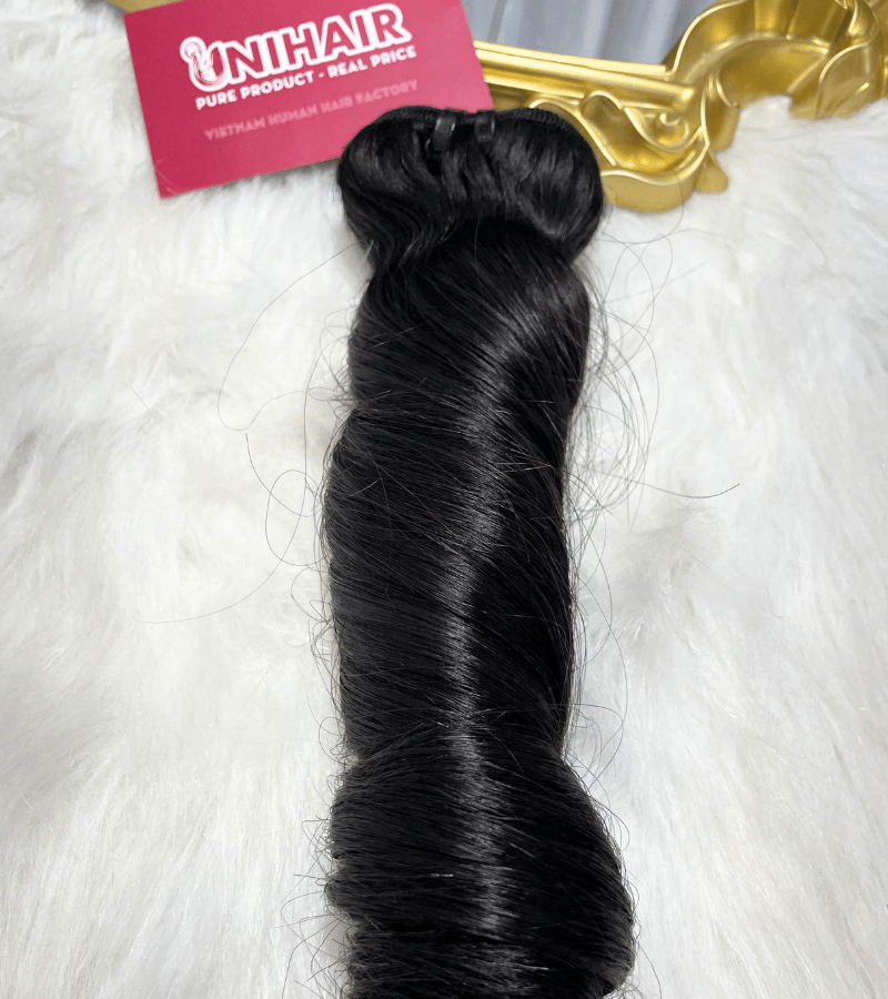 Double Drawn Spring Curly Remy Weft Hair