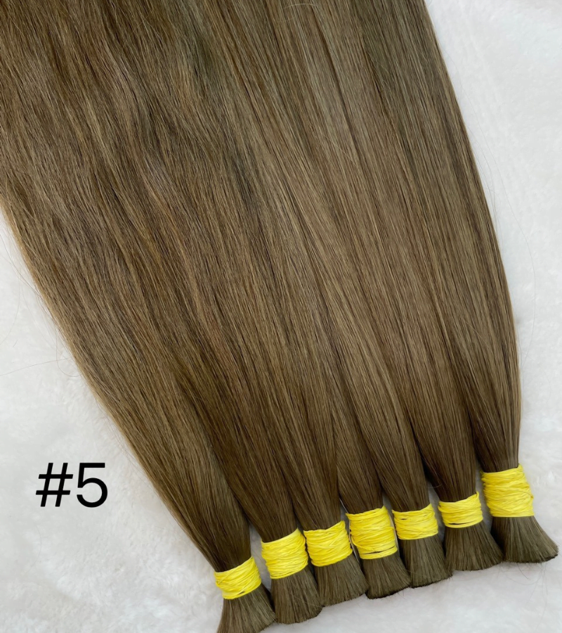 Straight Bulk Hair Extensions #5 Color
