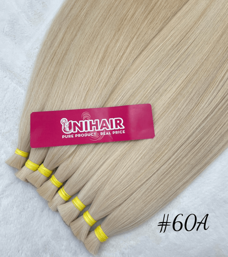 Straight Bulk Hair Extensions #60A Color