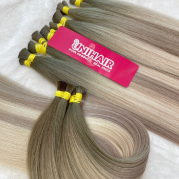 Alternative view of Straight Bulk Hair Extensions #SB Color