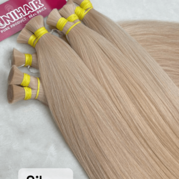 straight bulk hair extensions silver color