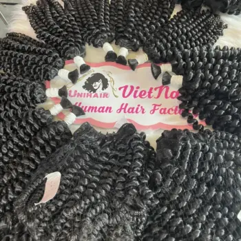 remy hair bulk human hair bundle double standard deep curly hair 4