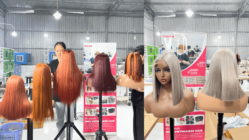 unihair vietnam hair wigs factory