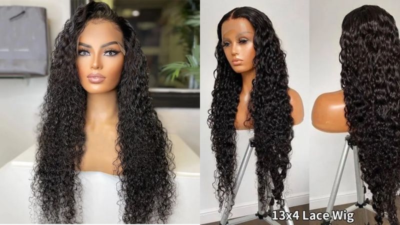 Virgin human hair wigs