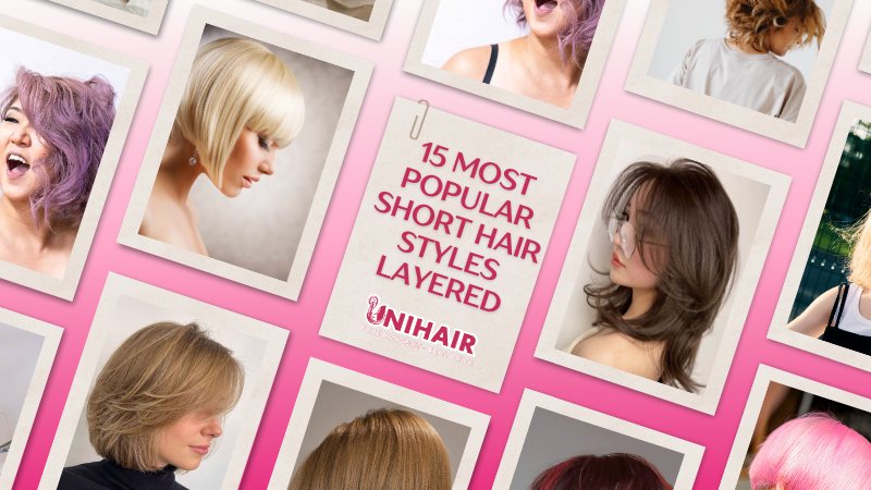 short hair styles layered