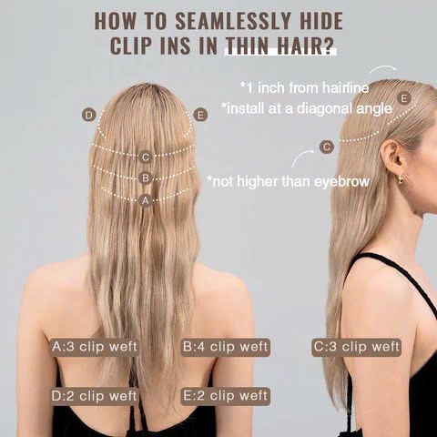 Clip In Hair Extensions for Thin Hair: Top Pick & Tips 5 Clip In Hair Extensions for Thin Hair