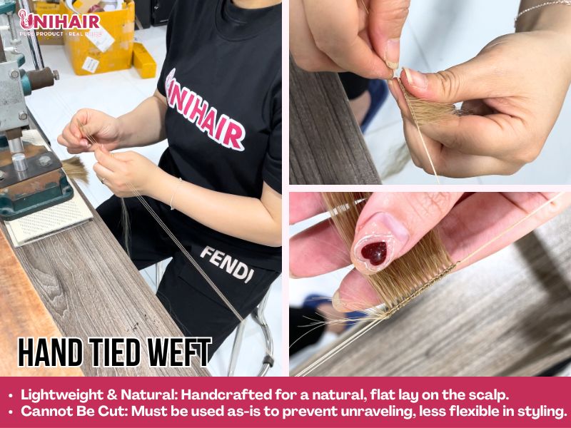 genius weft vs hand tied