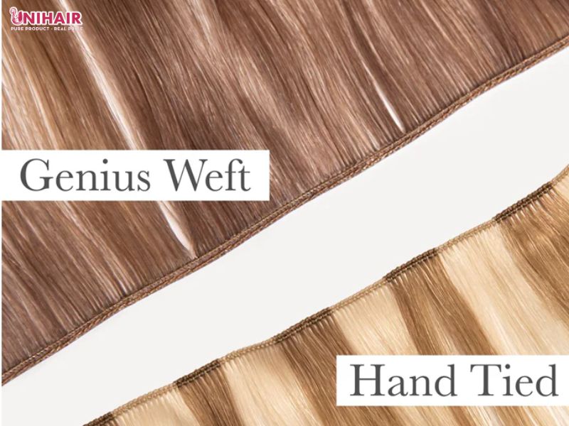 genius weft vs hand tied weft