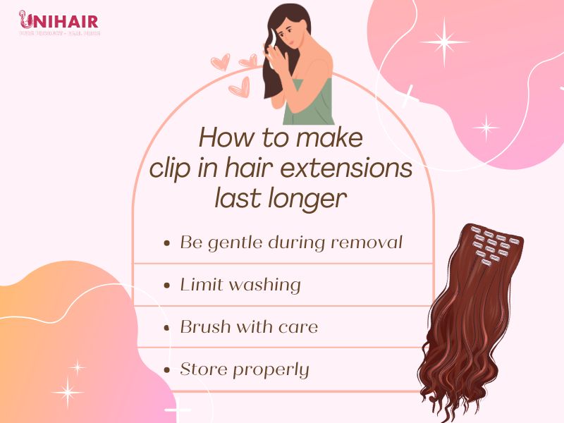 how long do clip in hair extensions last