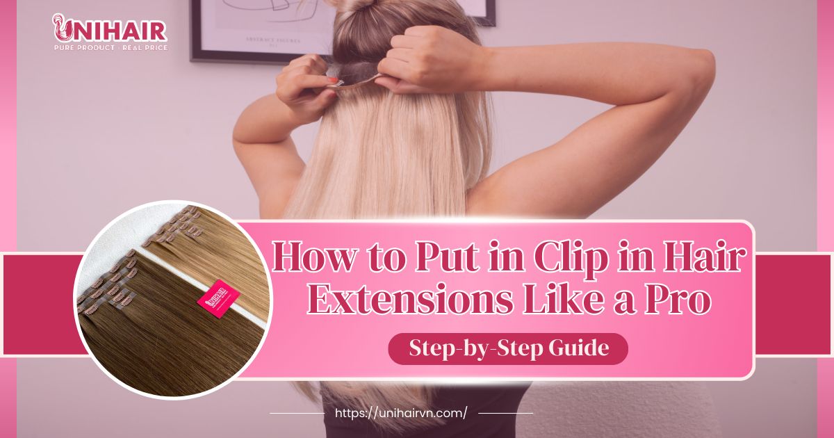 How to Put in Clip in Hair Extensions Like a Pro
