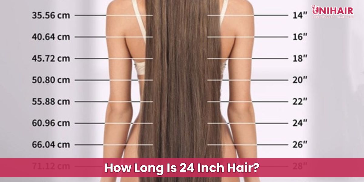 How long is 24 inch hair?