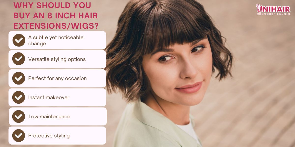 8 inch hair length