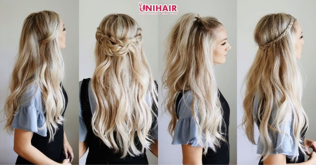 half up half down hairstyles black hair