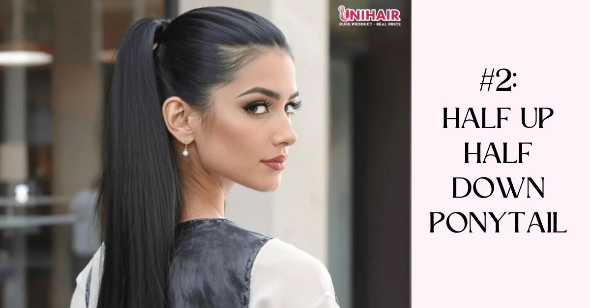 half up half down hairstyles black hair