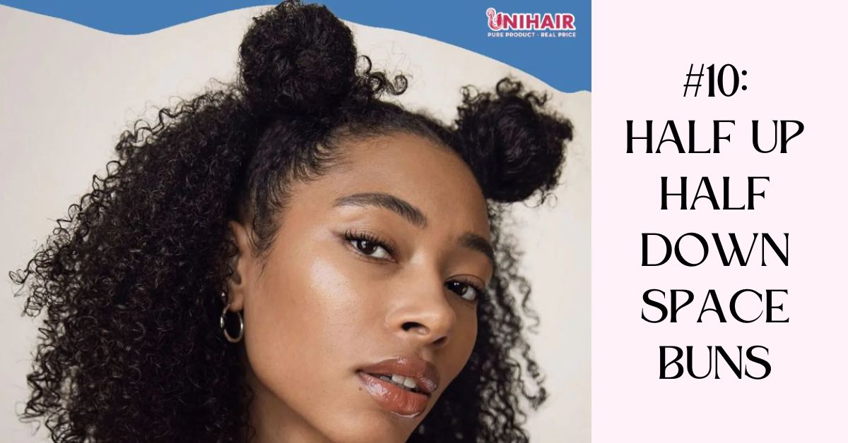 half up half down hairstyles black hair