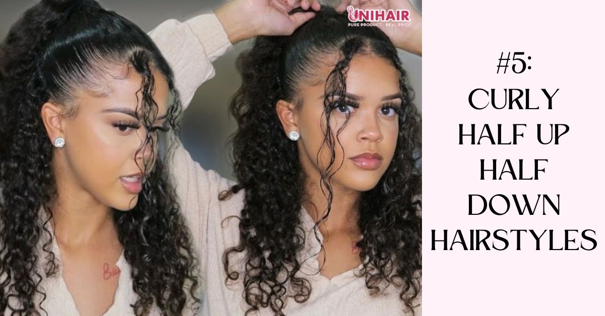 half up half down hairstyles black hair