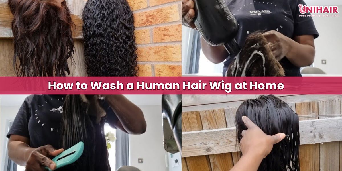 how to wash a human hair wig