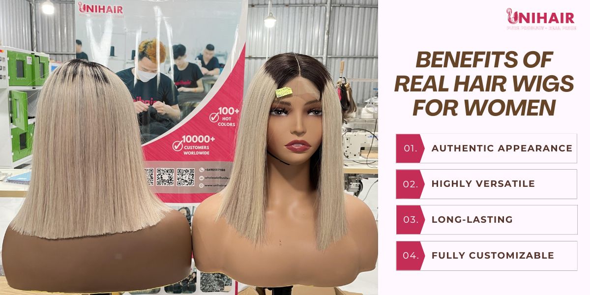 real hair wigs for women