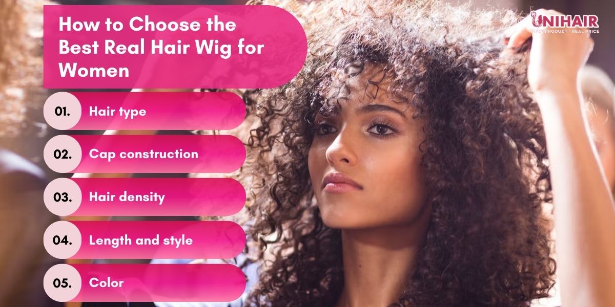 real hair wigs for women