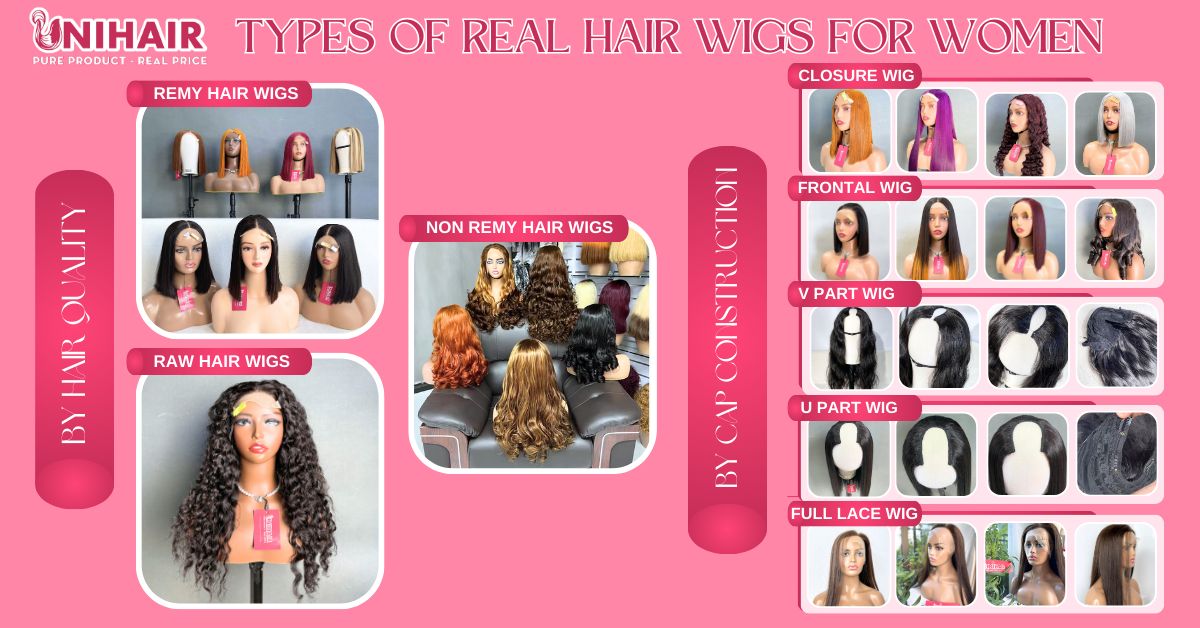 real hair wigs for women