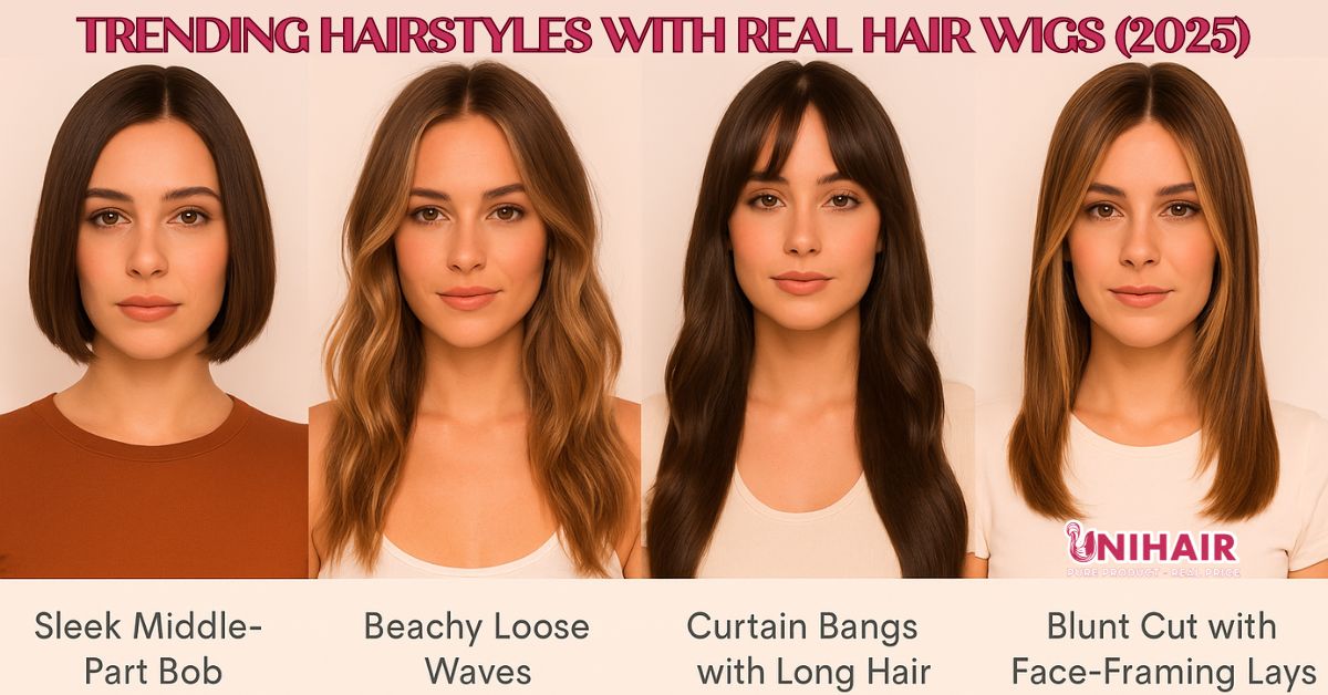 real hair wigs for women