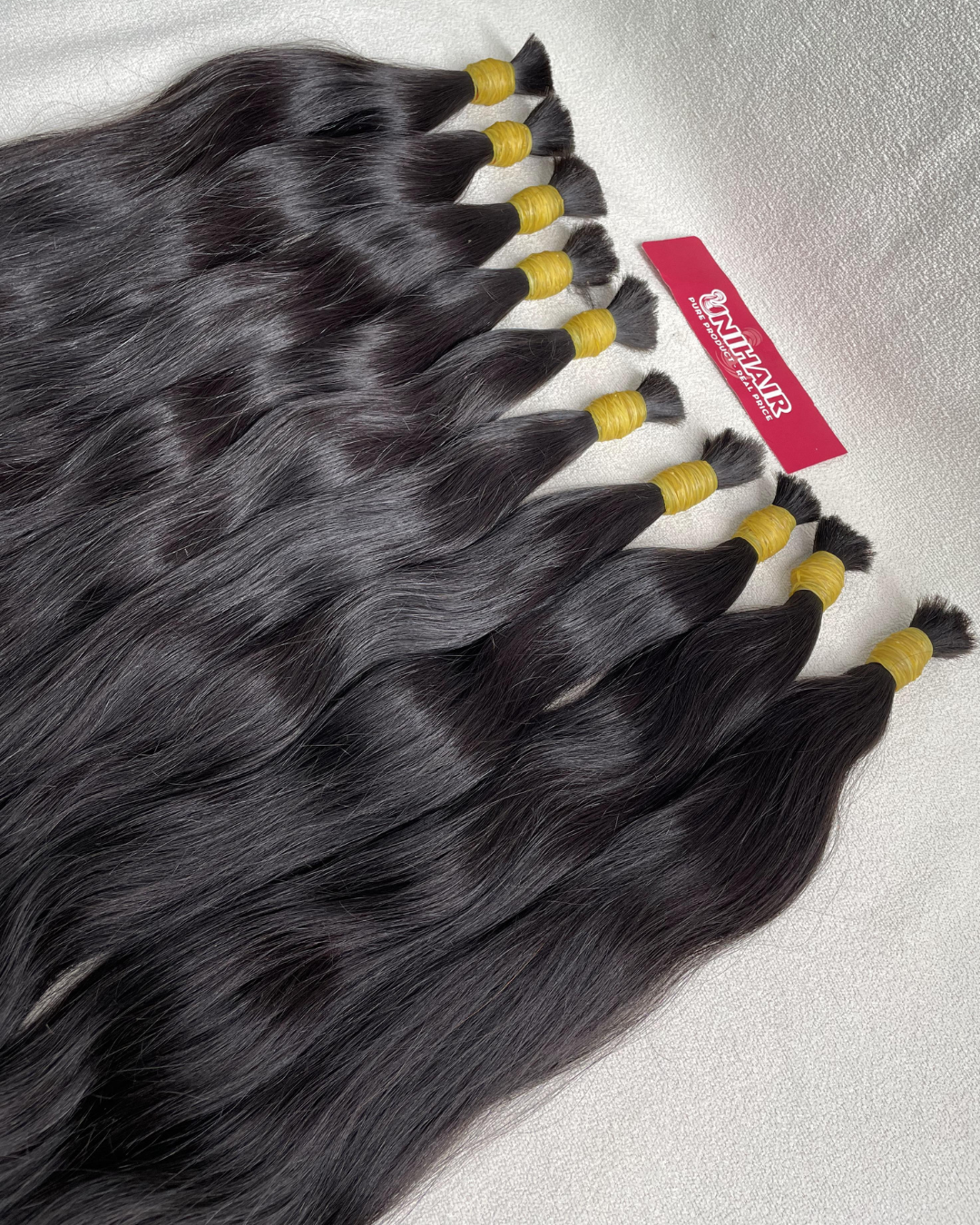 Cabelo Bulk Remy do Vietnã - Qualidade Premium e Preço de Fábrica 3 Bulk Hair - Double Type 1