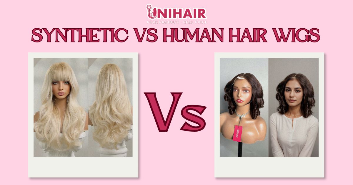 synthetic vs human hair wigs