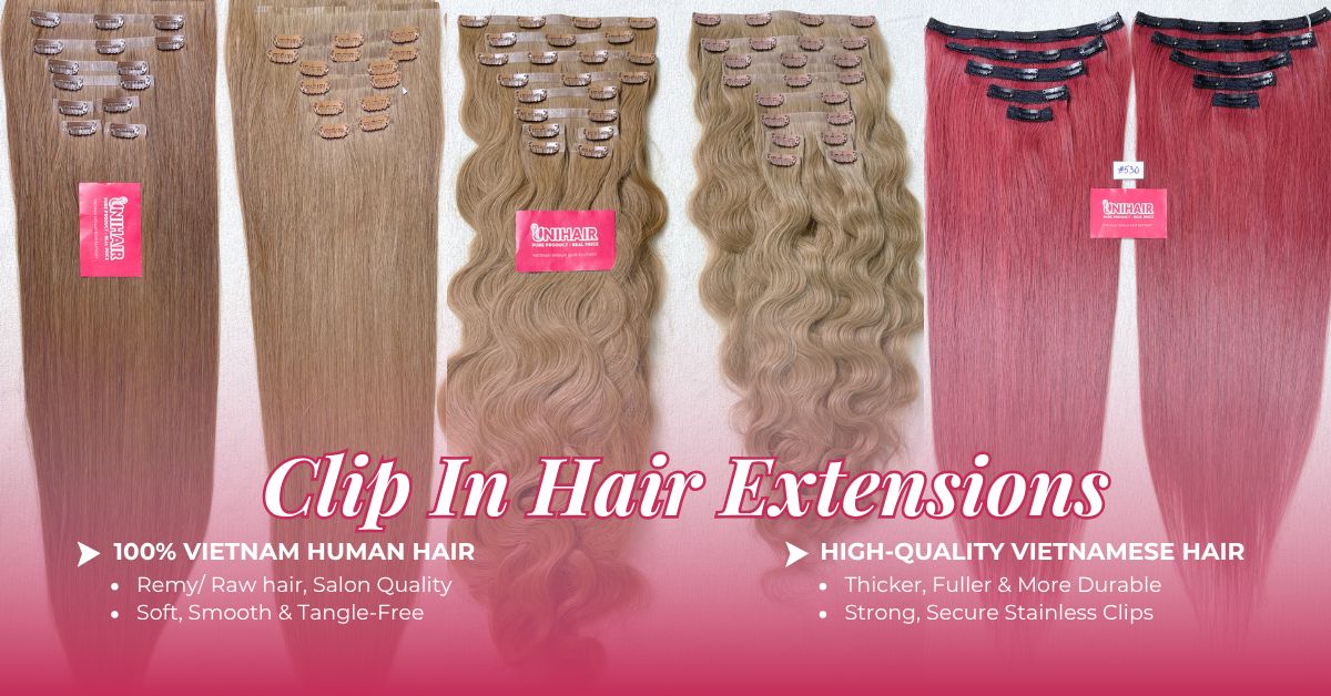 Unihairvn Clip-In Hair Extensions