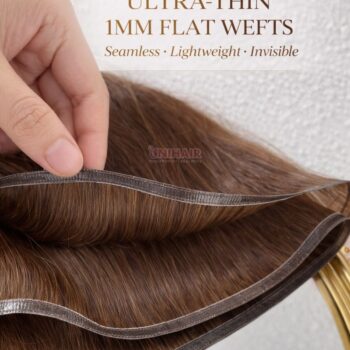 flat tip hair extensions color 2 dark brown 20 inches double drawn 8