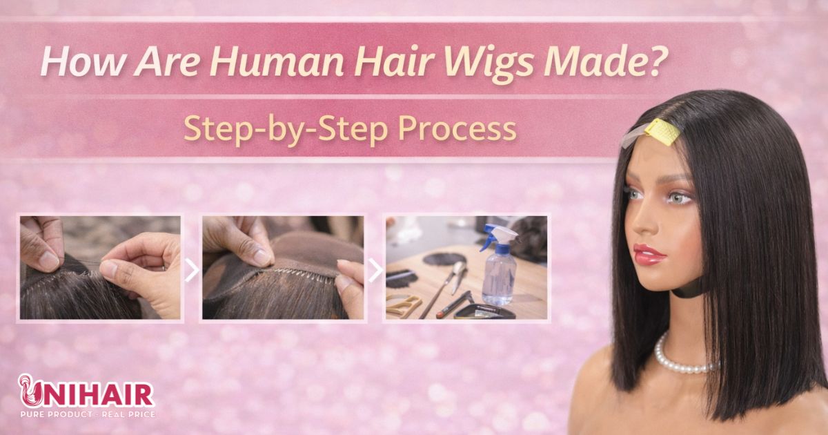 how are human hair wigs made
