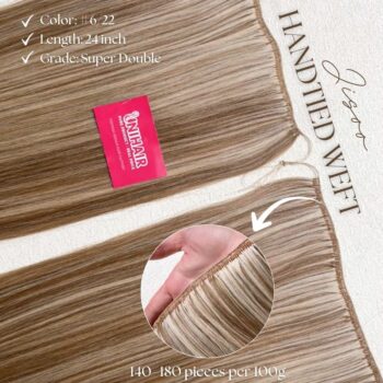 JISOO Hand-Tied Weft Extensions
