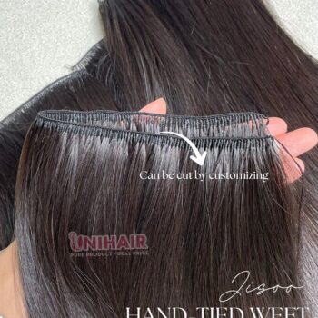 jisoo hand tied weft extensions natural black 2
