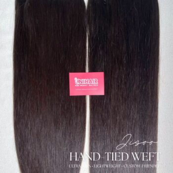 jisoo hand tied weft extensions natural black 5
