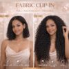 Kinky Curly Fabric Clip-In Hair Extensions – Natural Color
