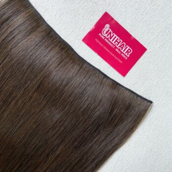 Natural Black Halo Hair Extensions 24” 180g