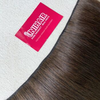 Natural Black Halo Hair Extensions 24” 180g
