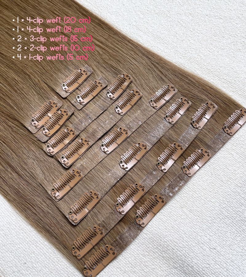 seamless clip in human hair extensions