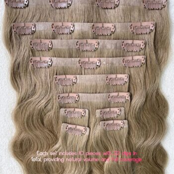 wavy clip in hair extensions 20 inch