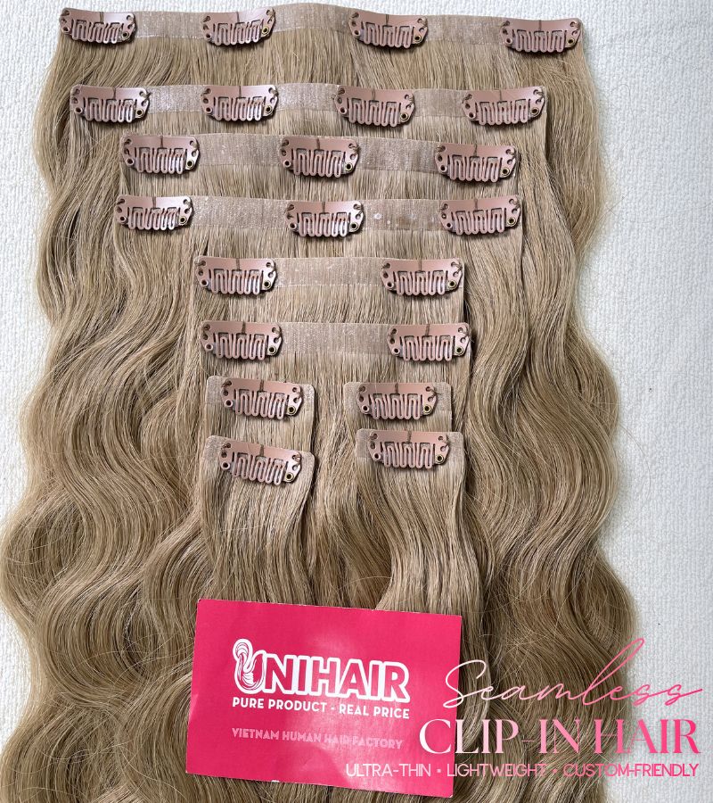 wavy clip in hair extensions 20 inch