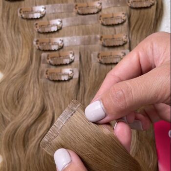 Wavy Seamless Clip In Hair Extensions