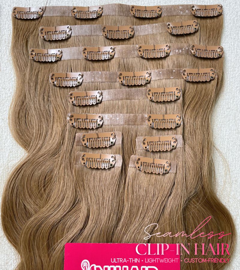 Wavy Seamless Clip In Hair Extensions