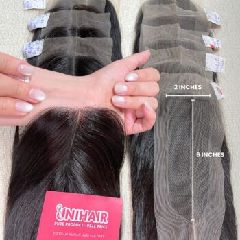 Alternative view of 2x6 Lace Closure – Normal Lace | 100% Vietnamese Human Hair