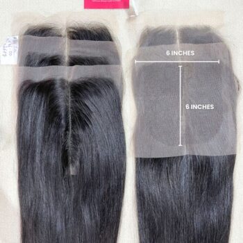 Alternative view of 6x6 Lace Closure – Normal Lace | 100% Vietnamese Human Hair