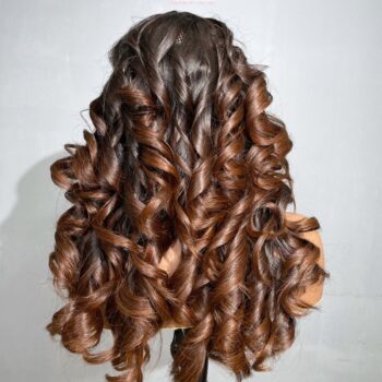 Body Wave Frontal Wig 22 Inches - 13x4 Ombre Brown Tip Wig