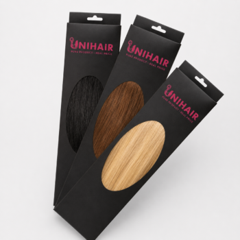 Luxury Custom Hair Extension Packaging Box with Clear Display Window | Unihairvn