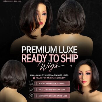 Layered Bob Wig 8 Inches 5x5 Closure Natural Color Wig Unihairvn