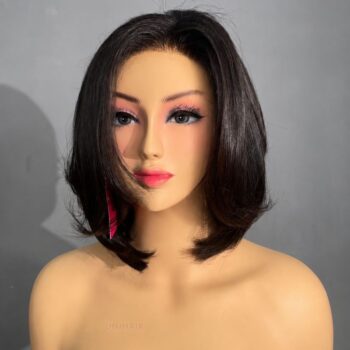 Layered Bob Wig 8 Inches - 5x5 Closure Natural Color Wig Unihairvn