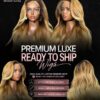 Ombre Golden Blonde Body Wave Wig 18 Inches - 13x6 HD Frontal Wig